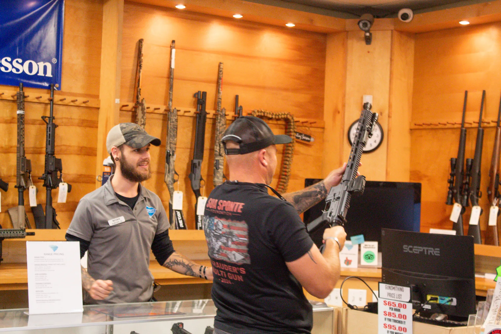 Lowcountry Guns Pro Shop Display